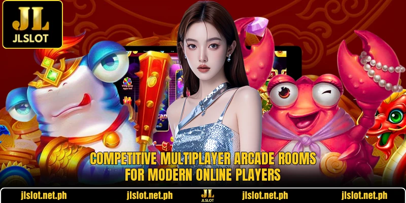 Competitive multiplayer arcade rooms for modern online players