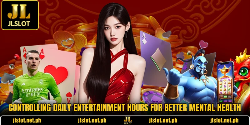 Controlling daily entertainment hours for better mental health