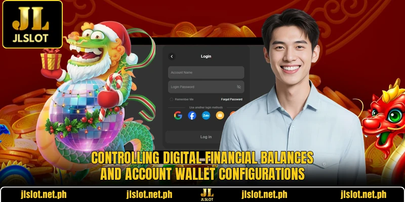 Controlling digital financial balances and account wallet configurations
