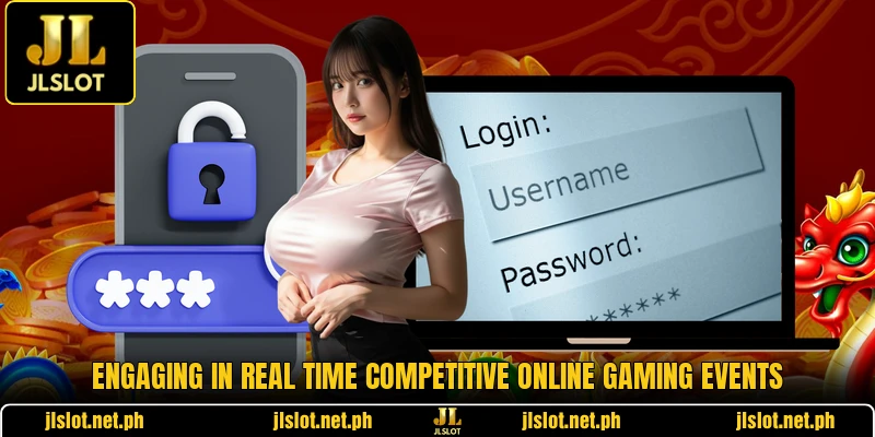Engaging in real time competitive online gaming events