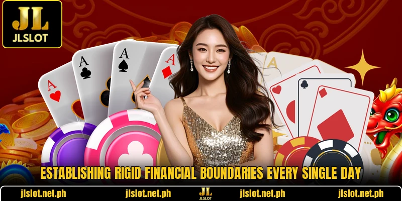Establishing rigid financial boundaries every single day