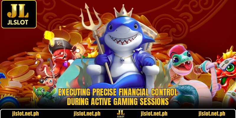 Executing precise financial control during active gaming sessions