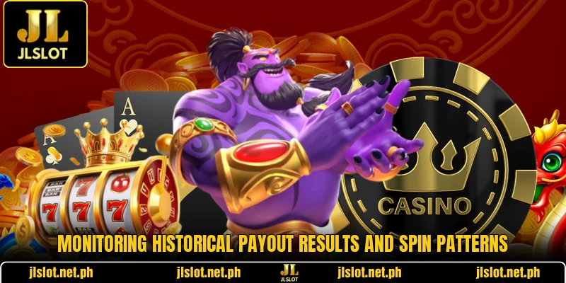 Monitoring historical payout results and spin patterns