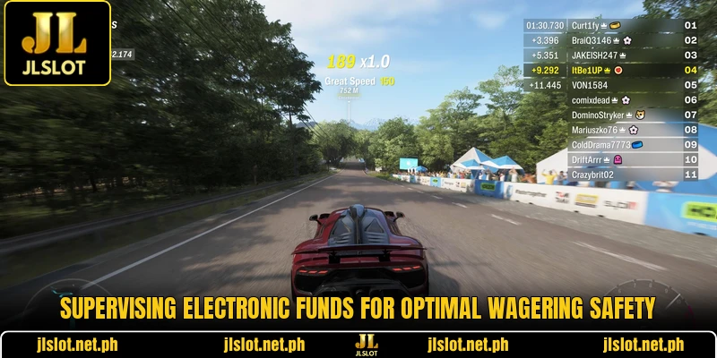 Supervising electronic funds for optimal wagering safety