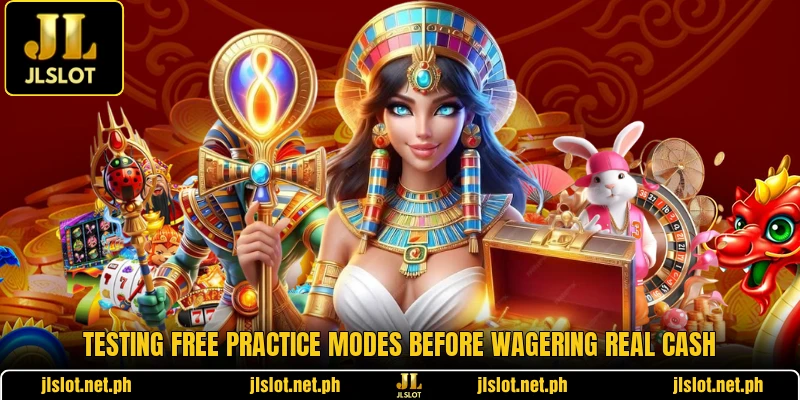 Testing free practice modes before wagering real cash