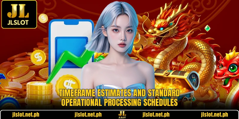 Timeframe estimates and standard operational processing schedules Timeframe estimates and standard operational processing schedules