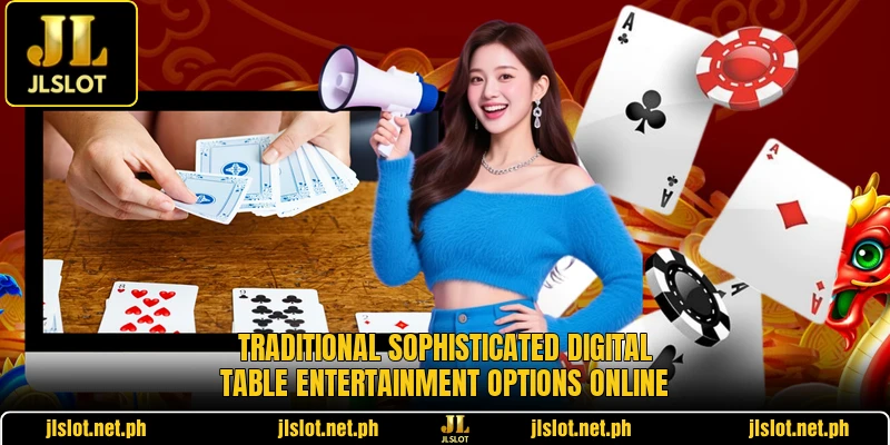 Traditional sophisticated digital table entertainment options online