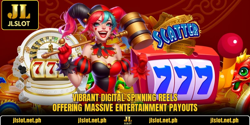 Vibrant digital spinning reels offering massive entertainment payouts