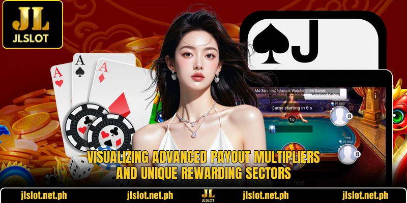 Visualizing advanced payout multipliers and unique rewarding sectors